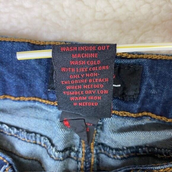 Earl Jeans Womens Sz 6 Skinny Ankle Stretch Mid Rise Dark Wash Blue Denim - Picture 7 of 13